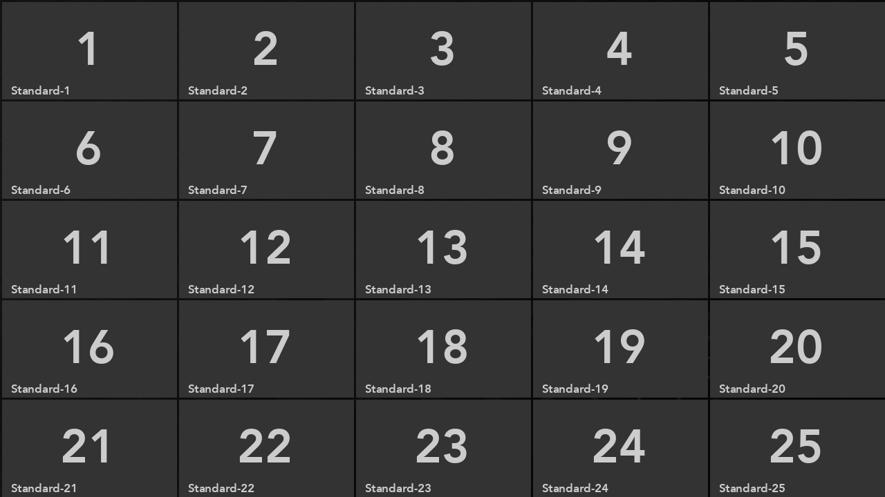 A screenshot of a 5 by 5 grid layout in a SignalWire video room.